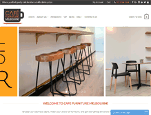 Tablet Screenshot of cafefurnituremelbourne.com.au